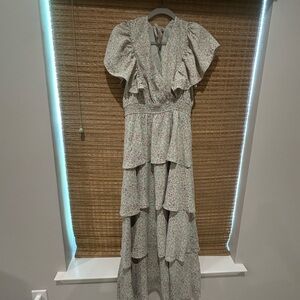 Floral Ruffle Maxi Dress